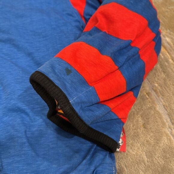 VTG Disney Reversible Sweatshirt AOP Donald Duck Mickey Mouse Puffer M / L Adult - Picture 2 of 12